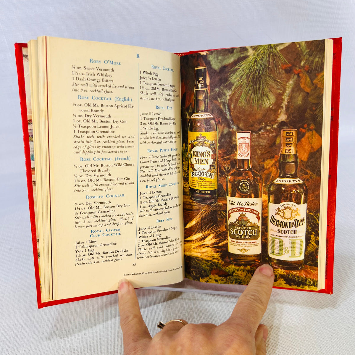 Old Mr. Boston Deluxe Official Bartenders Guide by Mr. Boston Distillers Corp 1967 Vintage Drink Recipe Book