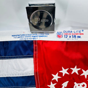 Dettra Dura-Lite U.S. Power Squadrons Ensign 12 x 18 Nylon Boat Flag Anchor 13 Stars