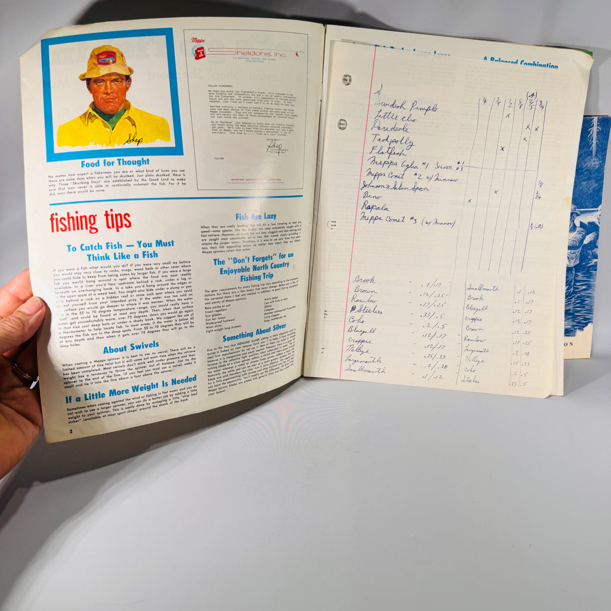 Let’s Go Fishin’! 1974 Fisherman’s Guide by Mepps + Fishing in Pennsylvania Booklet | Vintage Lure Catalog & Regional Guide Set