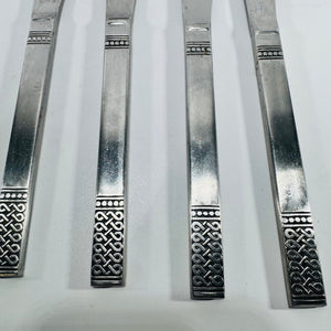 Danika MSI Japan Celtic Knot Dinner Knives Set of 4 Stainless Steel Flatware