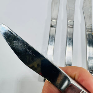 Danika MSI Japan Celtic Knot Dinner Knives Set of 4 Stainless Steel Flatware
