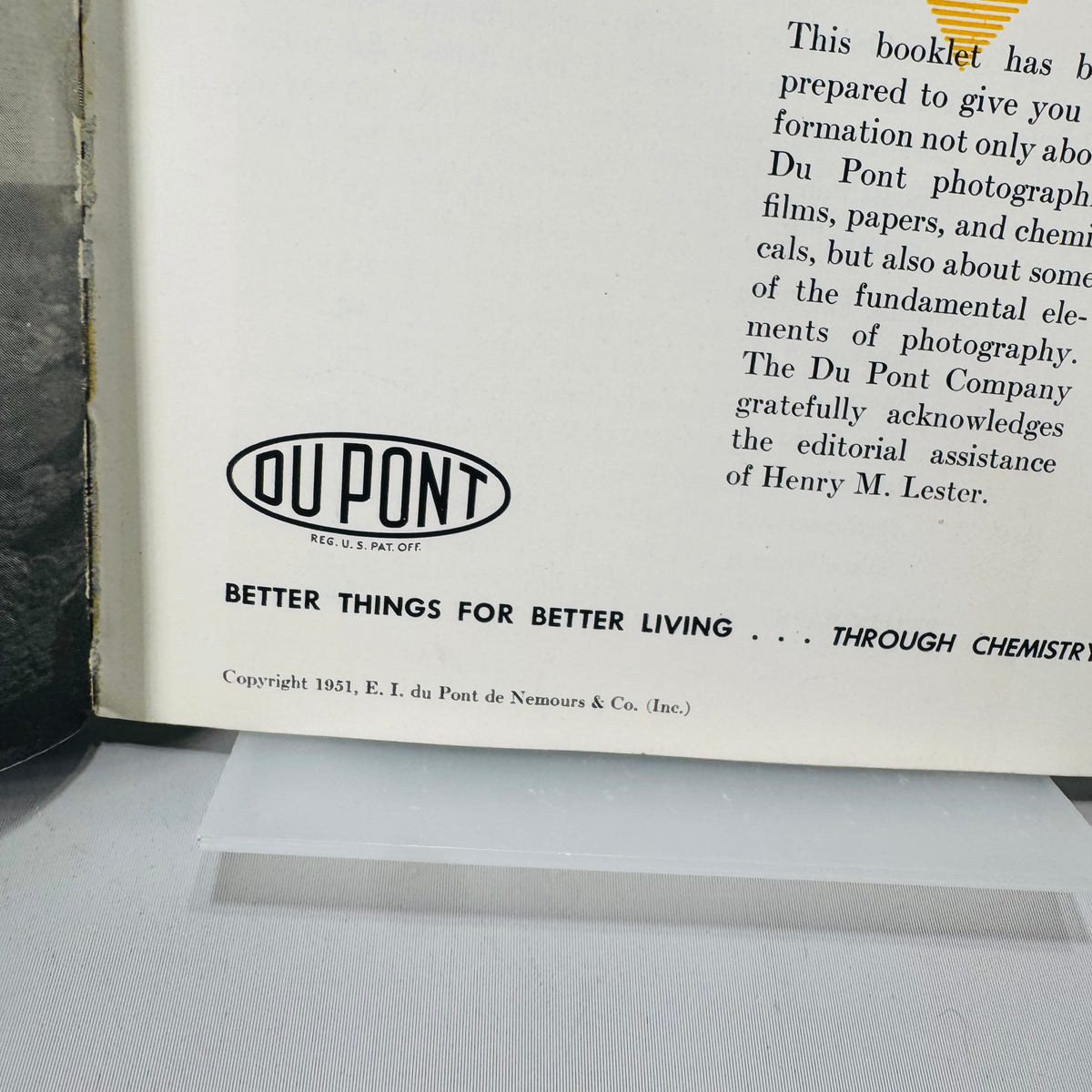 Vintage Photography Ephemera — Du Pont Photographic Films (1951) — E.I. du Pont de Nemours & Co. | 35¢ Promo Booklet, Charts & Darkroom Tips, Photography / Darkroom Reference