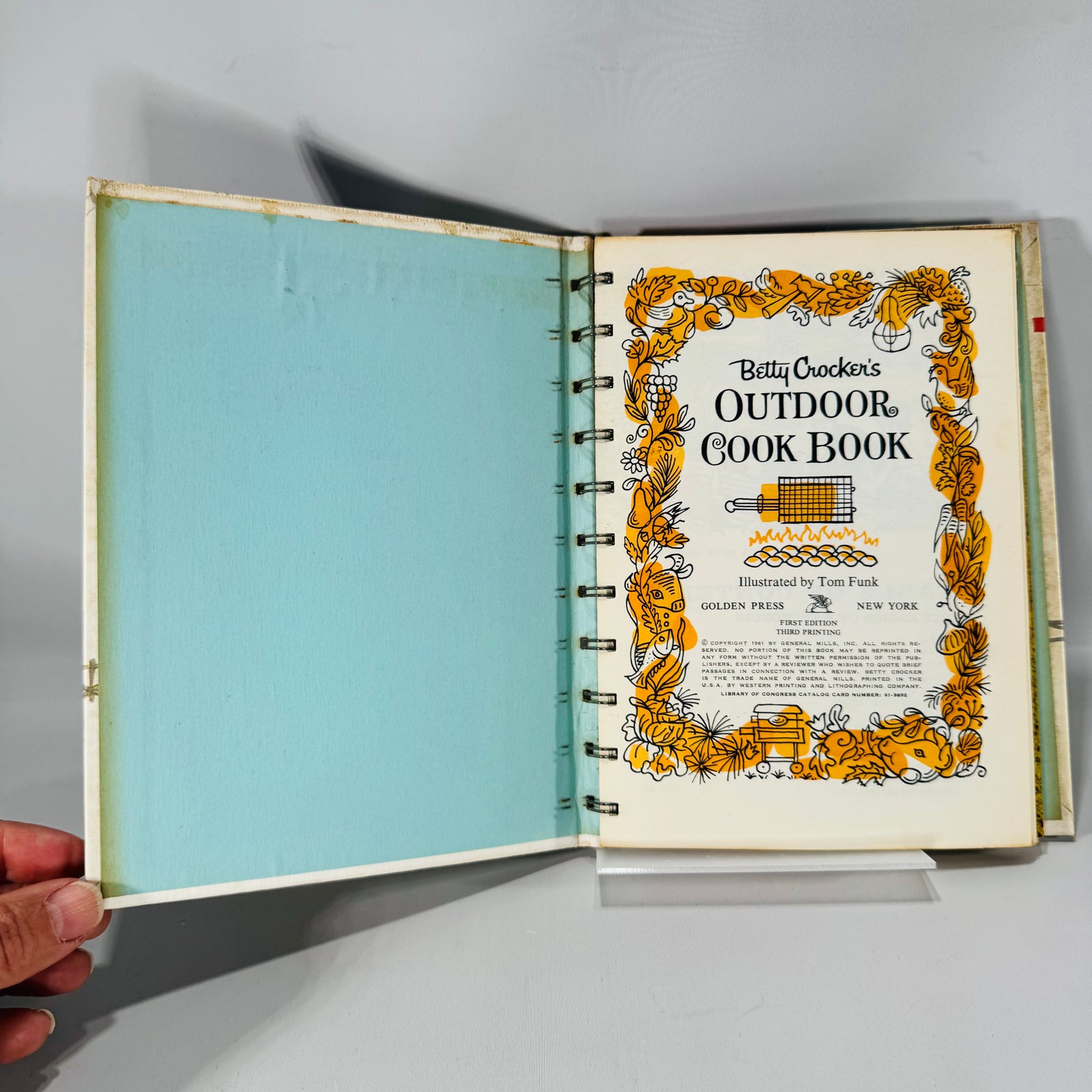 Vintage Outdoor Cooking Cookbook — Betty Crocker’s Outdoor Cook Book (1961) — Golden Press | First Edition, Third Printing, Outdoor Cooking & Barbecue