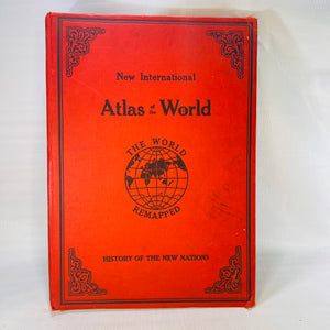 New International Atlas of the World 200 Maps & Illustrations by Lloyd Edwin Smith 1940 The Geographic Publishing Company