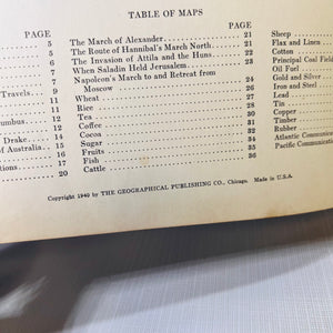 New International Atlas of the World 200 Maps & Illustrations by Lloyd Edwin Smith 1940 The Geographic Publishing Company