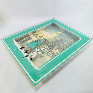 McBain Michigan Reverse Glass Church Art Mid Century 3D Religious Wall Plaque Camille Bud Herweyer Exodus 20:8