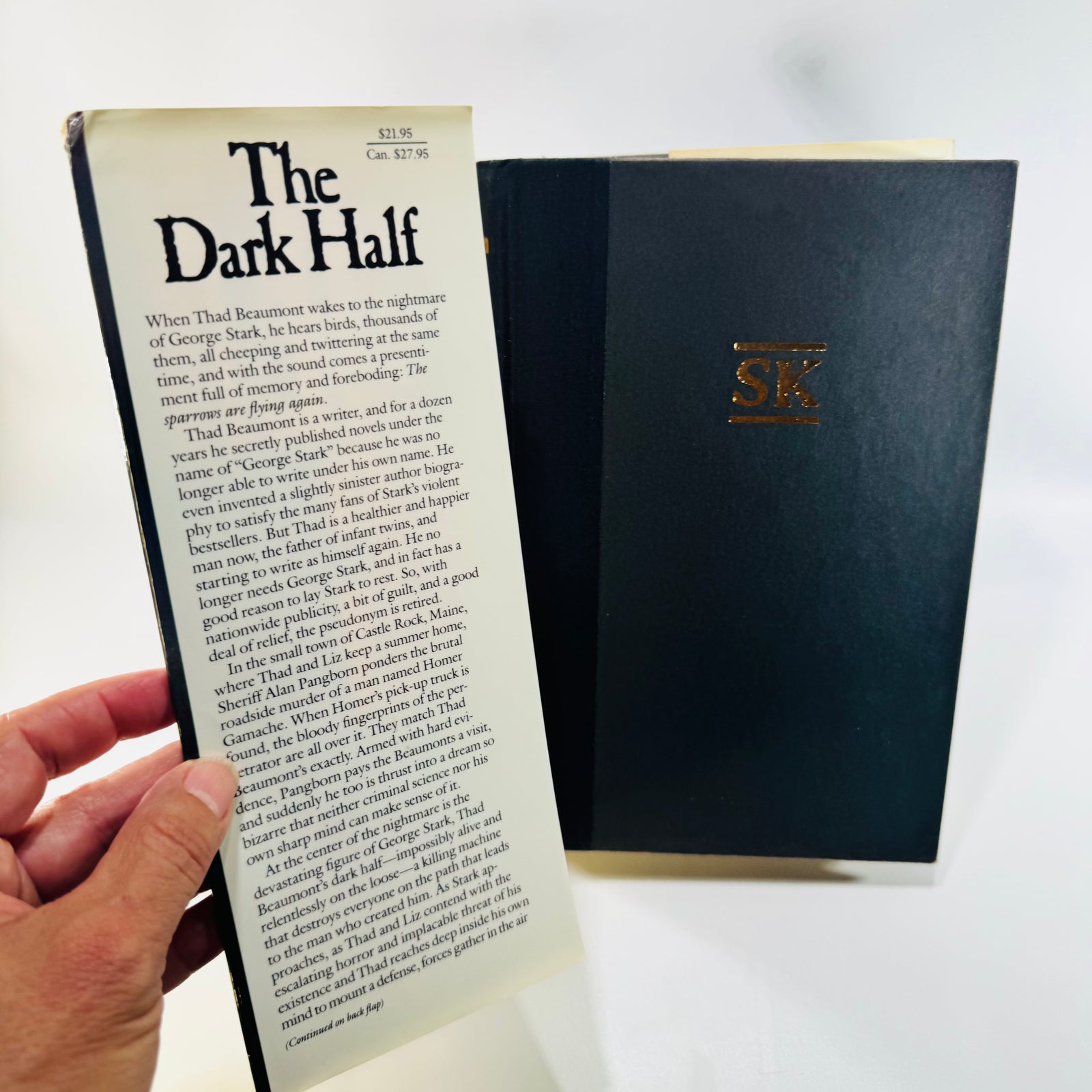 The Dark Half Stephen King 1989 Viking First Edition Second Printing Hardcover Horror Novel