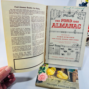The Ford 1958 Almanac and Gardener's Guide 1959 1960 John Strohm 3 Book Lot Farm Ranch Home