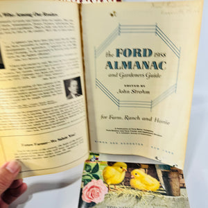 The Ford 1958 Almanac and Gardener's Guide 1959 1960 John Strohm 3 Book Lot Farm Ranch Home
