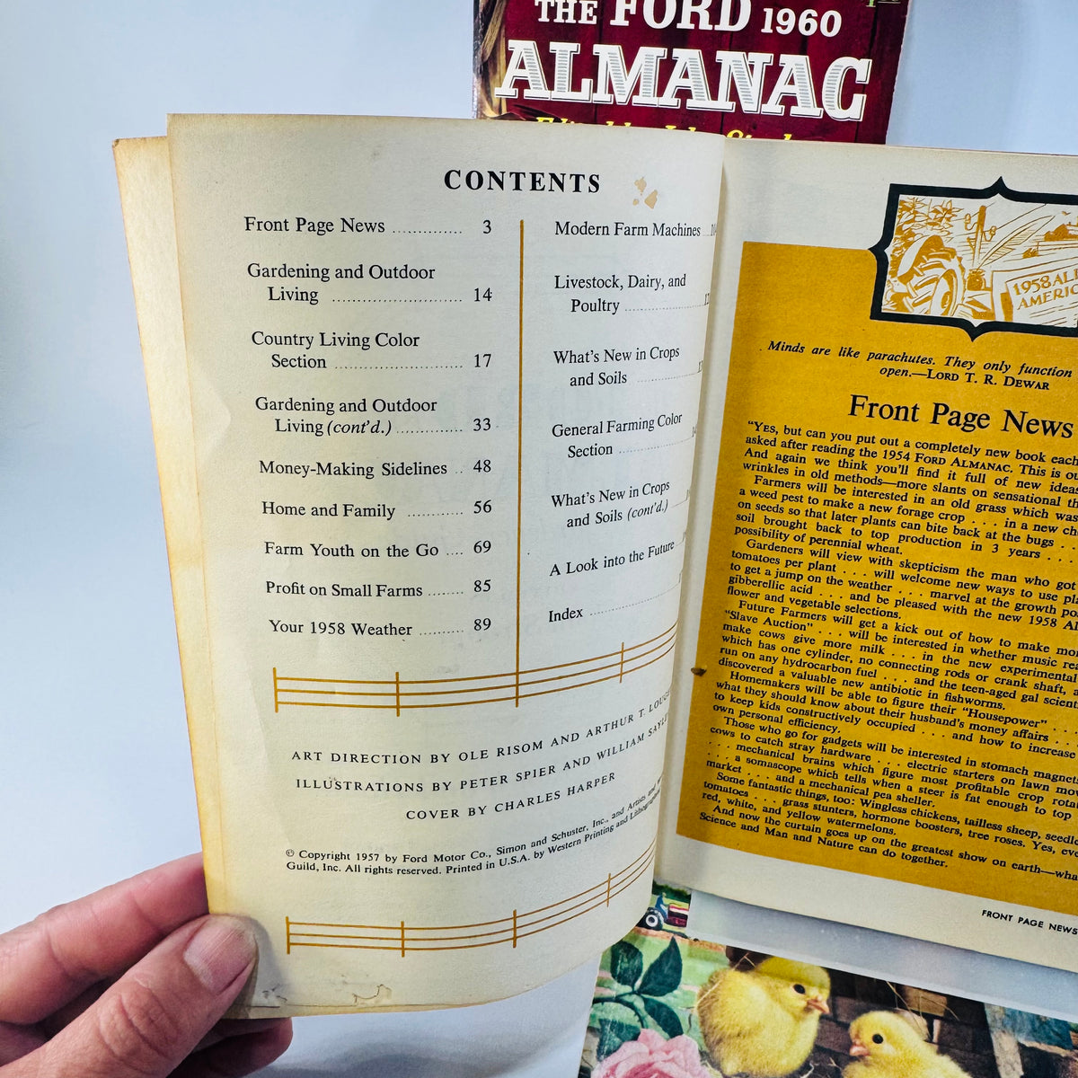 The Ford 1958 Almanac and Gardener's Guide 1959 1960 John Strohm 3 Book Lot Farm Ranch Home