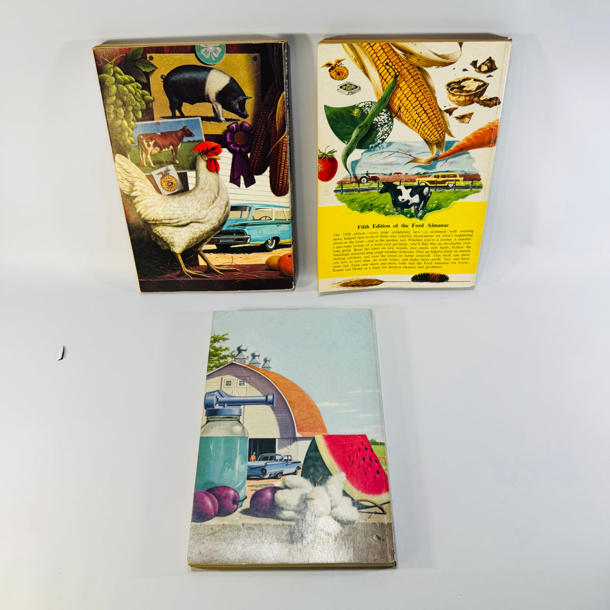 The Ford 1958 Almanac and Gardener's Guide 1959 1960 John Strohm 3 Book Lot Farm Ranch Home