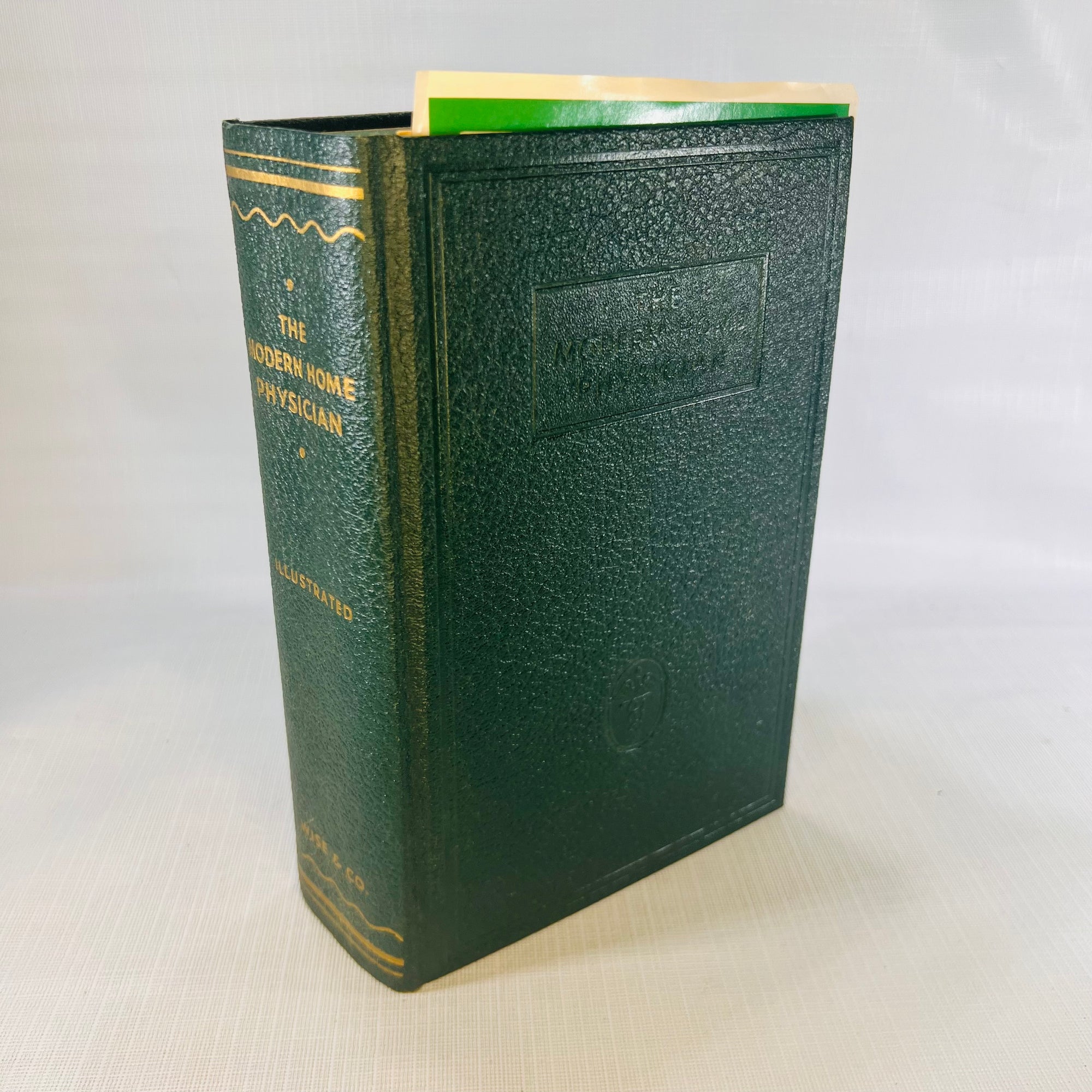 The Modern Home Physician Thumb Tab Edited by Victor Robinson Ph.C 1939 Wm. H. Wise and Company Vintage Book