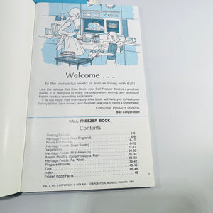 Ball Blue Book 1935 Canning Cookbook Lot with 1974 Ball Freezer Book and 1964 Food Freezing Facts