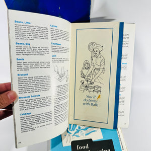 Ball Blue Book 1935 Canning Cookbook Lot with 1974 Ball Freezer Book and 1964 Food Freezing Facts