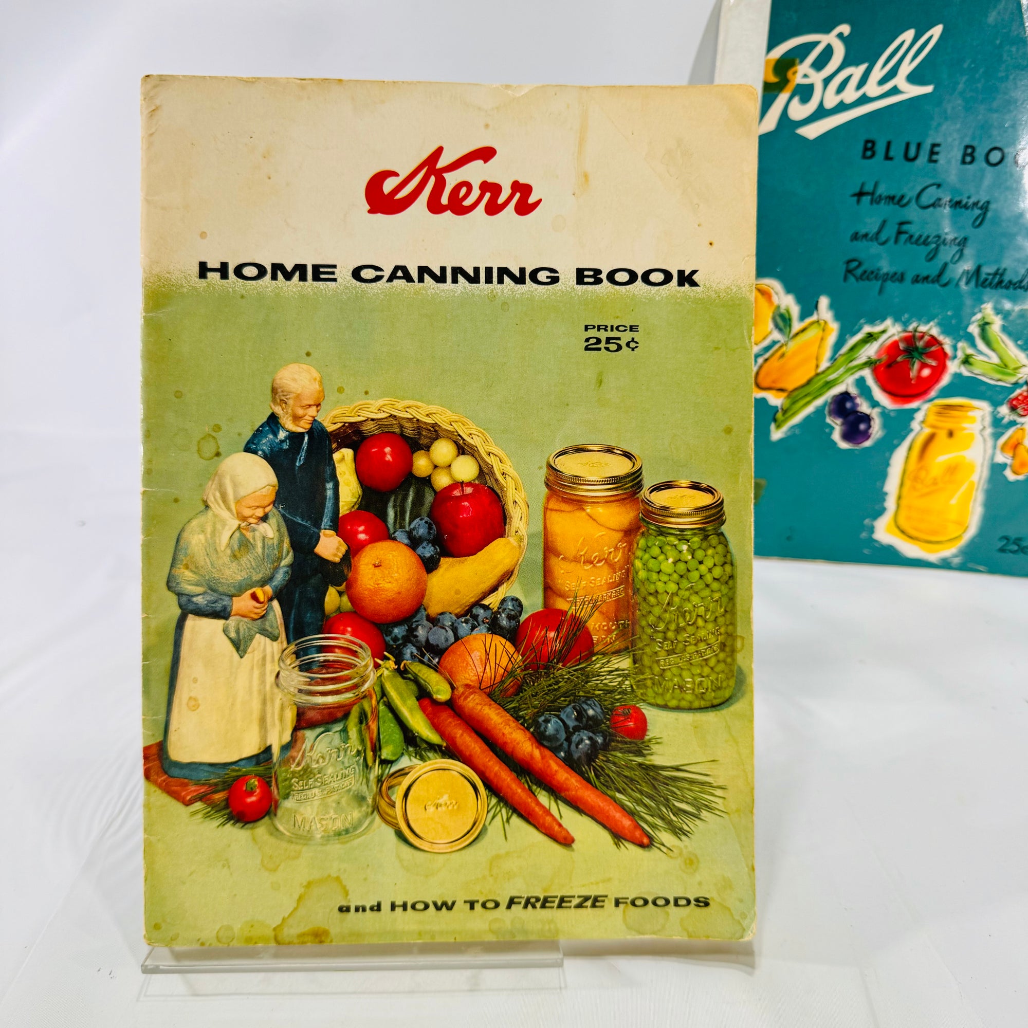 Home Canning Books Kerr (1958) & Ball Blue Book (1960) Vintage Recipes and Methods