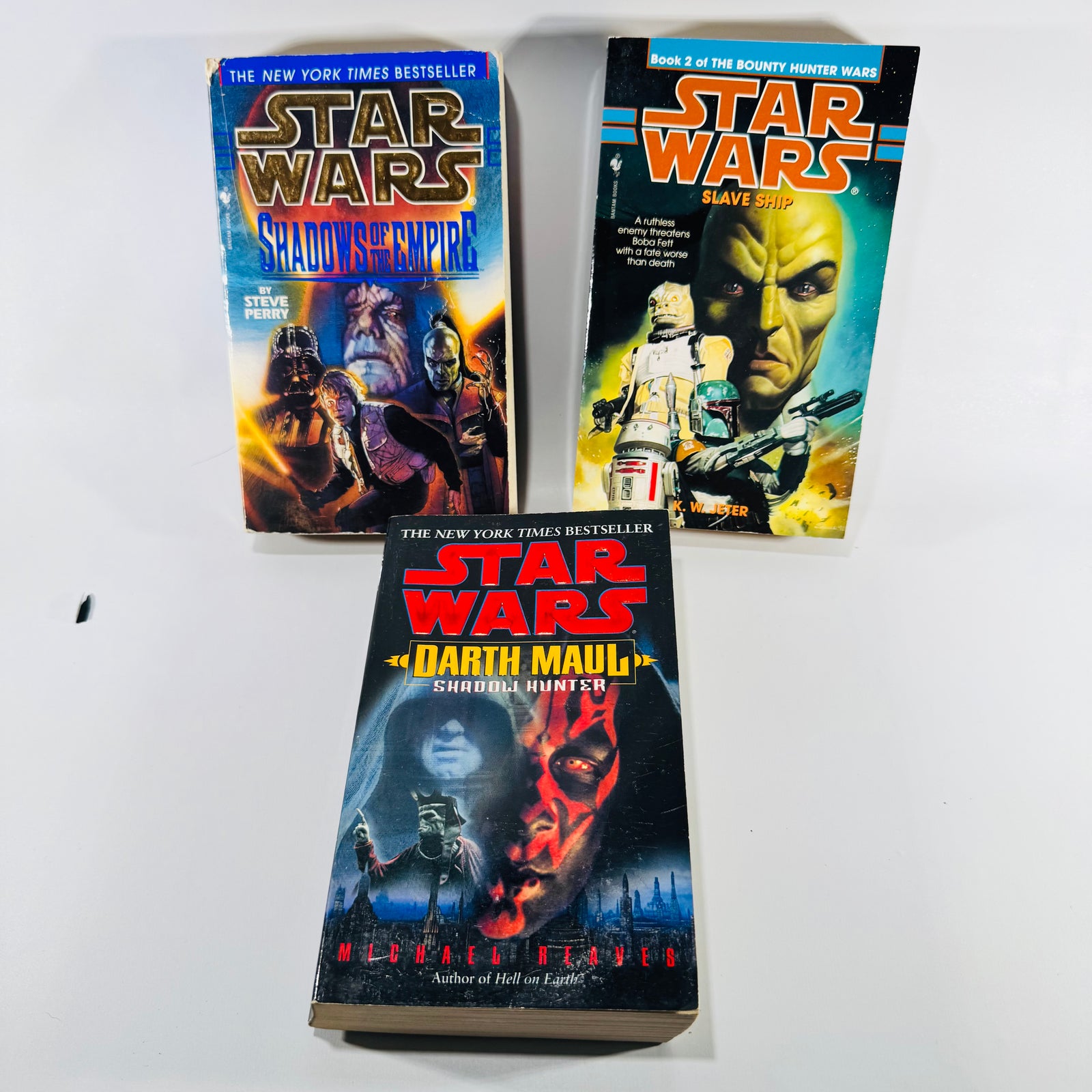 Star Wars Shadows of the Empire Slave Ship Darth Maul Shadow Hunter 3 Book Paperback Lot