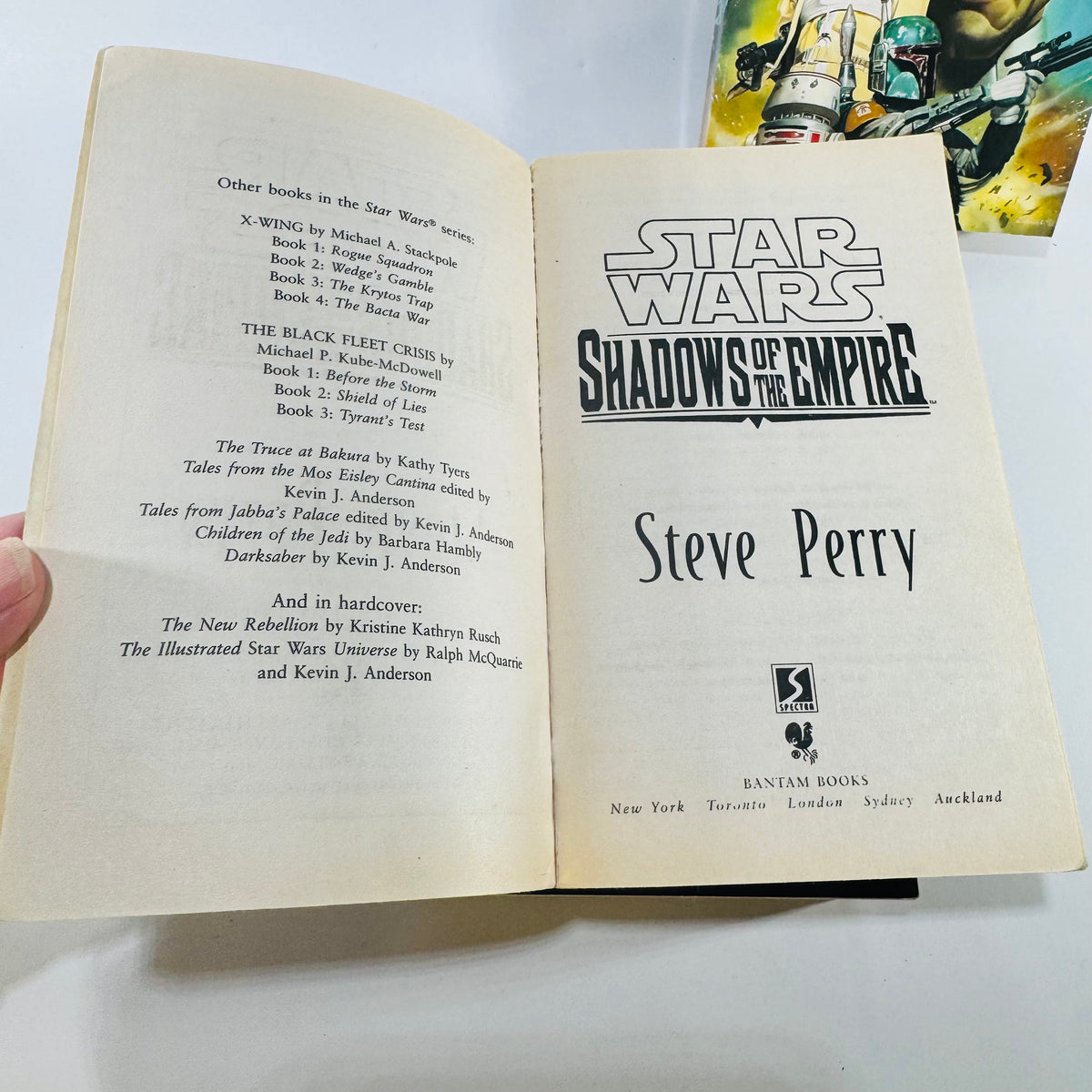 Star Wars Shadows of the Empire Slave Ship Darth Maul Shadow Hunter 3 Book Paperback Lot