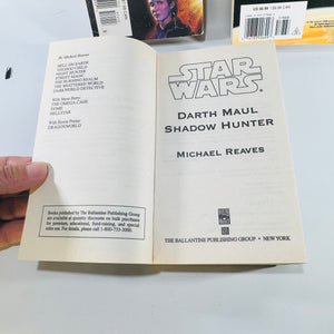 Star Wars Shadows of the Empire Slave Ship Darth Maul Shadow Hunter 3 Book Paperback Lot