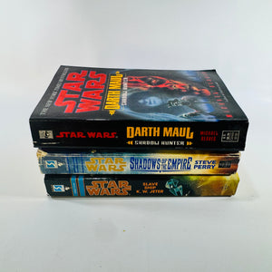 Star Wars Shadows of the Empire Slave Ship Darth Maul Shadow Hunter 3 Book Paperback Lot
