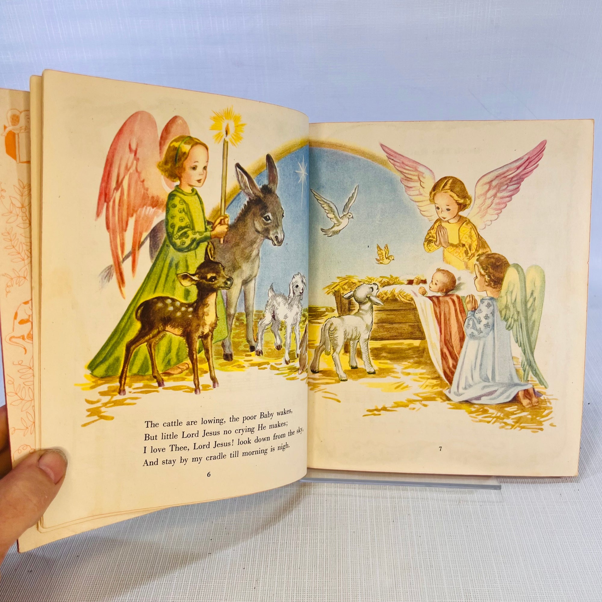Christmas Carols arranged by Marjorie Wyckloff pictures by Corinne Malvern 1946 Simon and Schuster A Little Golden Book