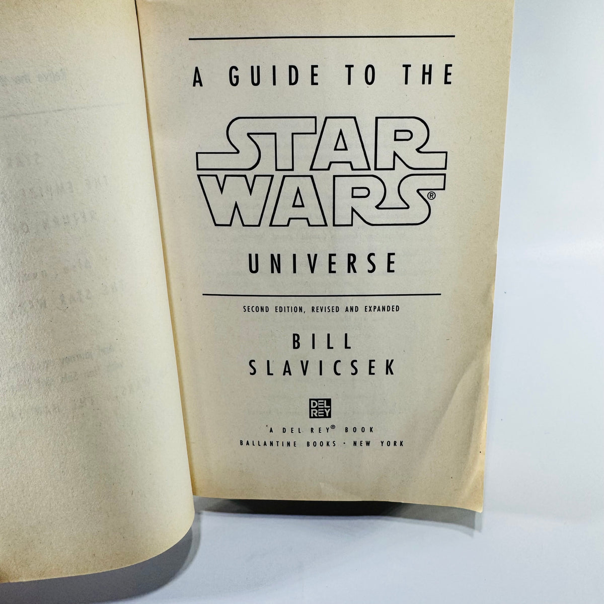 A Guide to the Star Wars Universe by Bill Slavicsek 1994 Second Edition Paperback