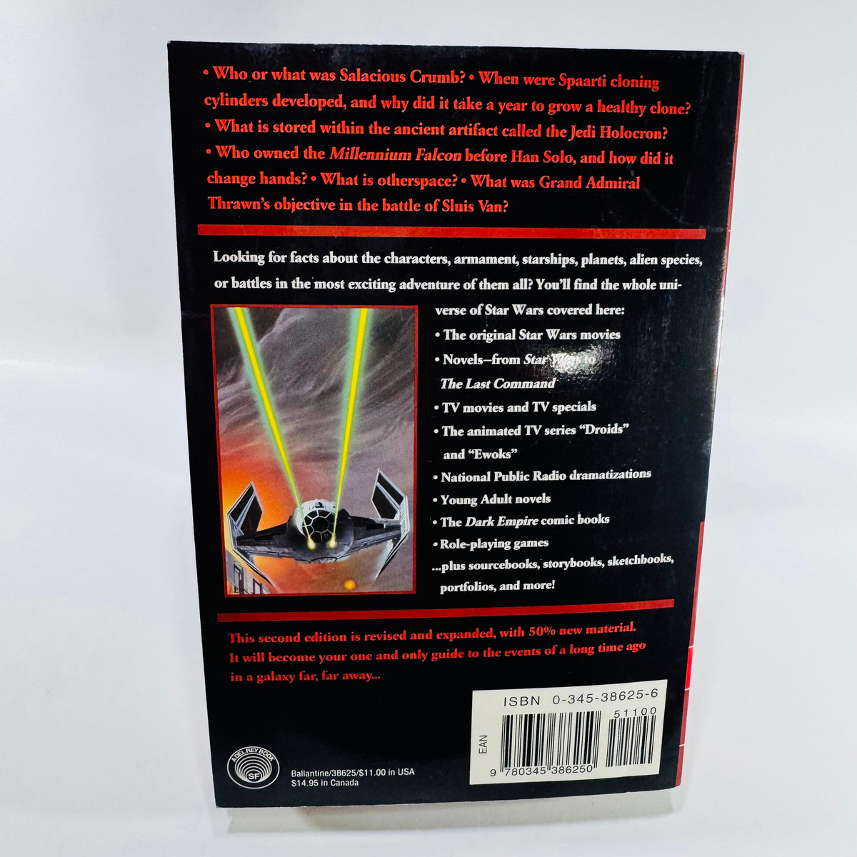 A Guide to the Star Wars Universe by Bill Slavicsek 1994 Second Edition Paperback