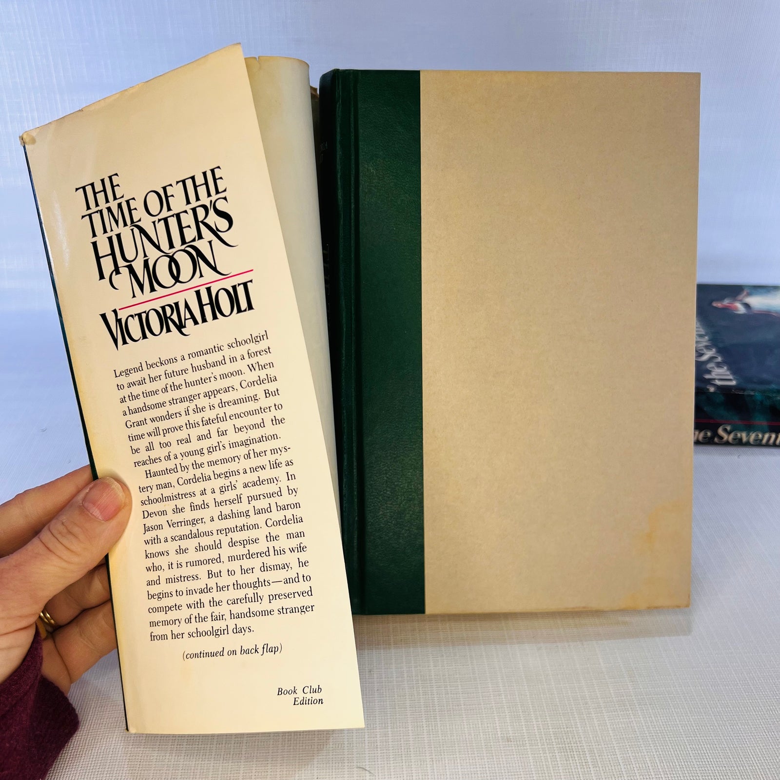 Two Victoria Holt Vintage Books: On The Night of the Seventh Moon 1972 The Time of the Hunters Moon  1983 Double Day & Co