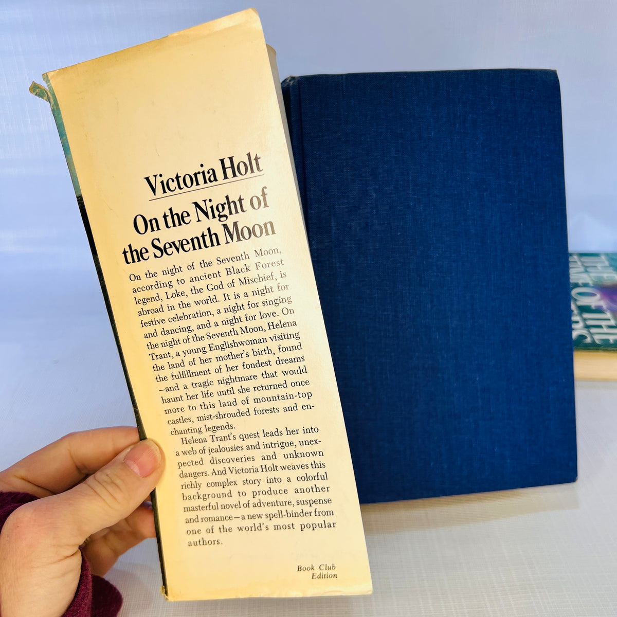 Two Victoria Holt Vintage Books: On The Night of the Seventh Moon 1972 The Time of the Hunters Moon  1983 Double Day & Co
