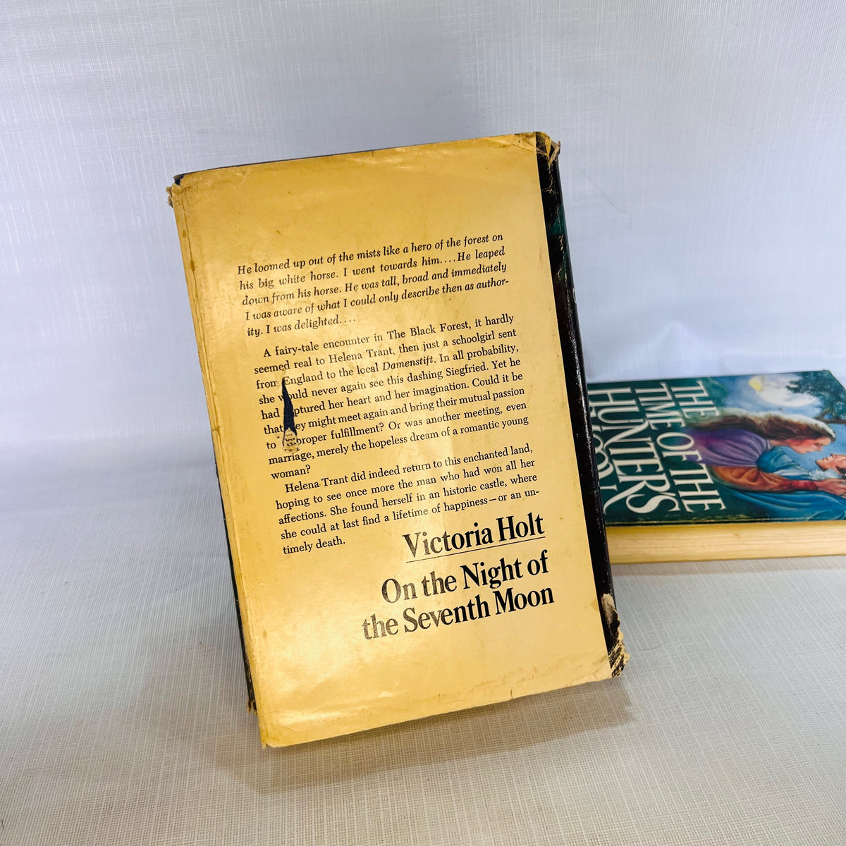 Two Victoria Holt Vintage Books: On The Night of the Seventh Moon 1972 The Time of the Hunters Moon  1983 Double Day & Co