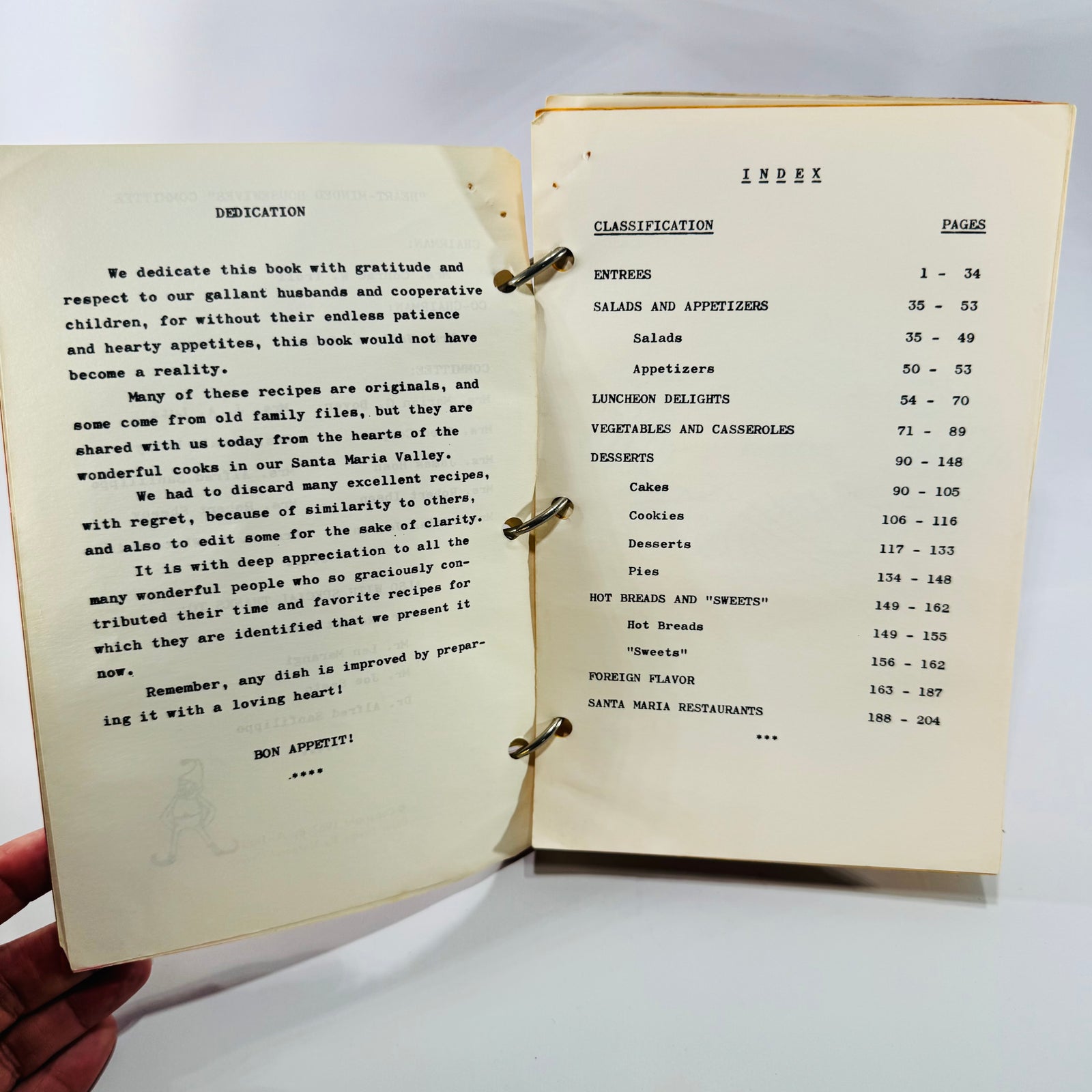 Favorite Recipes from the Heart of Santa Maria 1967-68 California Community Cookbook