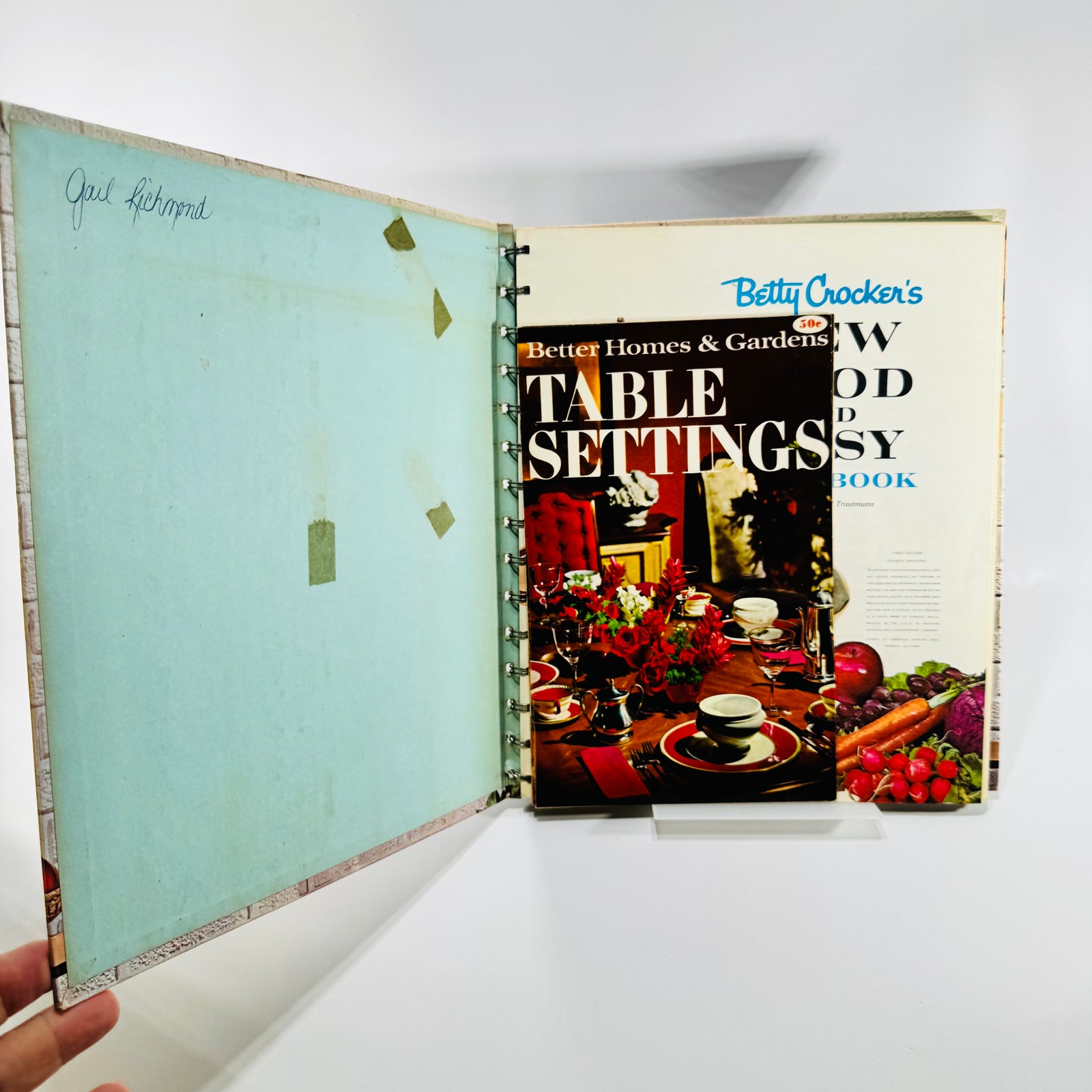 Betty Crocker's New Good and Easy Cook Book 1962 1st Ed 4th Printing Bundle with 2 Pamphlets