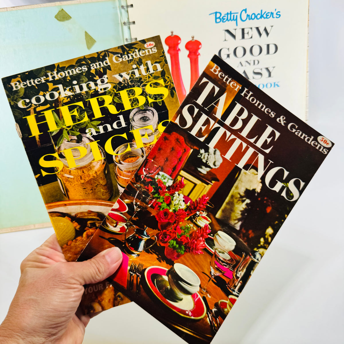 Betty Crocker's New Good and Easy Cook Book 1962 1st Ed 4th Printing Bundle with 2 Pamphlets