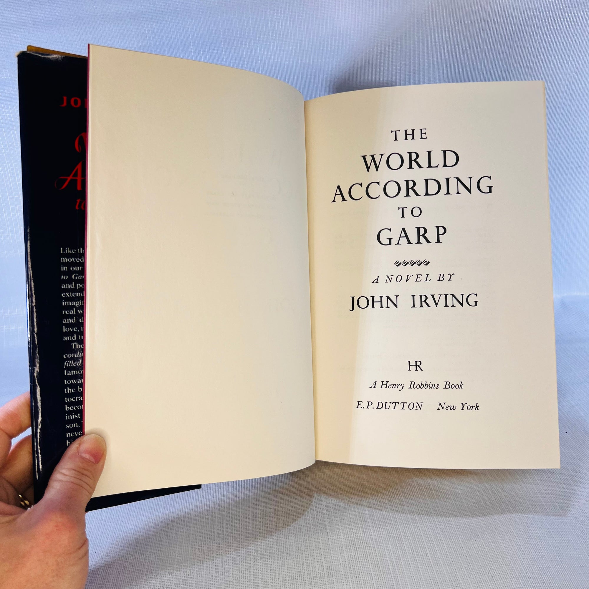 The World According to Garp by John Irving 1978 A Henry Robbins Book
