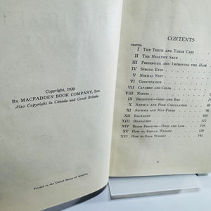 Home Health Manual Bernarr Macfadden 1930 Hardcover