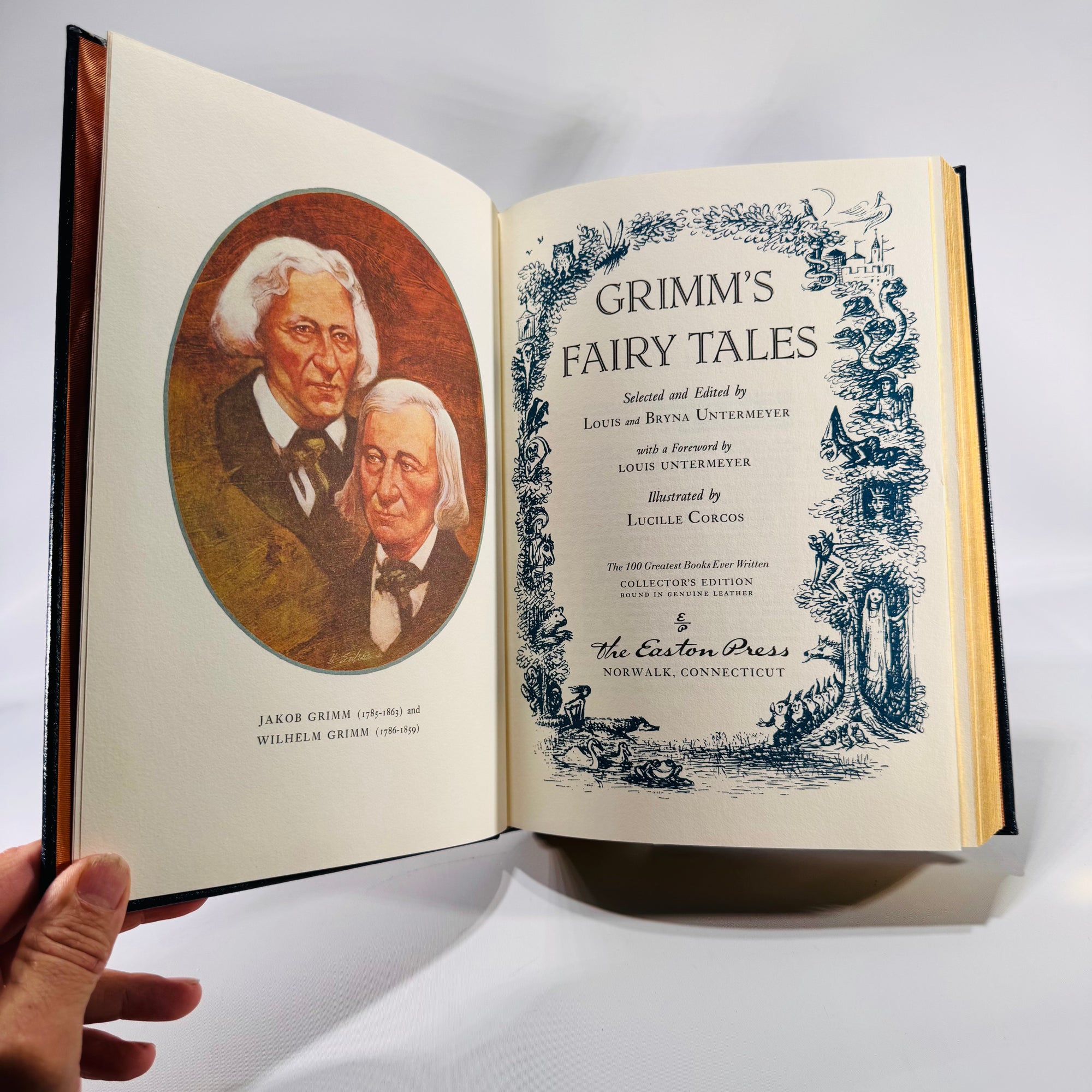 Grimm’s Fairy Tales by the Brothers Grimm (Easton Press, 1981) | Leather-Bound Classic Folklore Book