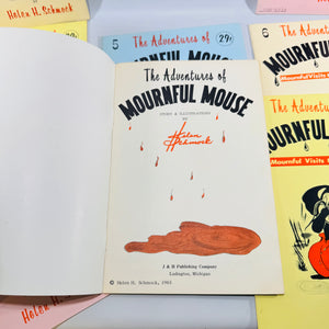 The Adventures of Mournful Mouse Books 1 to 9 by Helen H. Schmock 1963 Michigan Softcover Lot