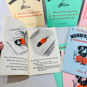 The Adventures of Mournful Mouse Books 1 to 9 by Helen H. Schmock 1963 Michigan Softcover Lot