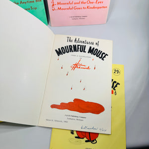 The Adventures of Mournful Mouse Books 1 to 9 by Helen H. Schmock 1963 Michigan Softcover Lot