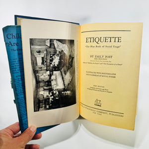 Etiquette: The Blue Book of Social Usage by Emily Post 1947 Hardcover