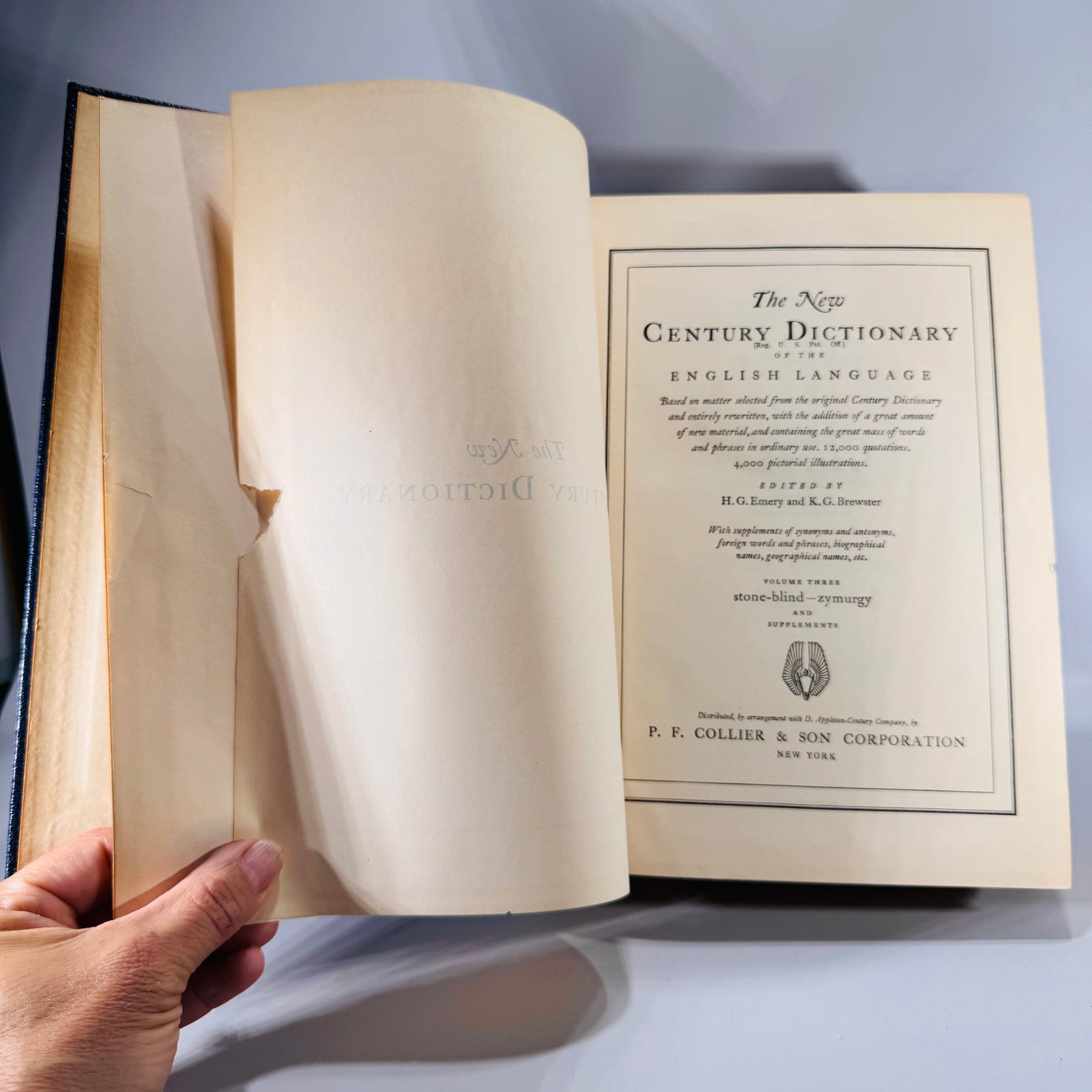 The New Century Dictionary: Volume Three (1934) | Stone-Blind to Zymurgy & Supplements | Illustrated Language Reference