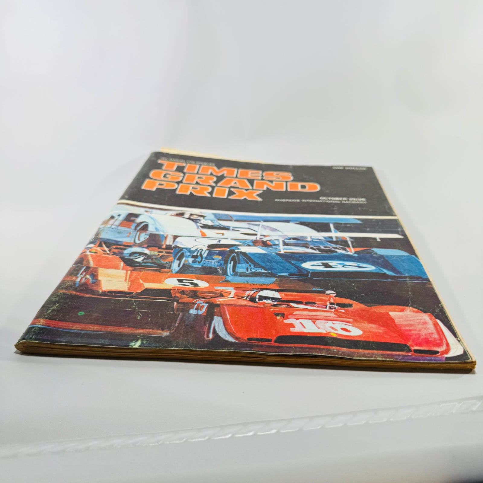 1969 Los Angeles Times Grand Prix Official Program (12th Annual) — Riverside International Raceway Oct 25–26 — 86 Pages w/ Qualifying Times & Final Results — Vintage Motorsport / Can-Am Era
