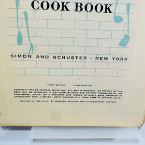 Betty Crocker's Good and Easy Cook Book 1954 First Edition Third Printing Spiral Hardcover