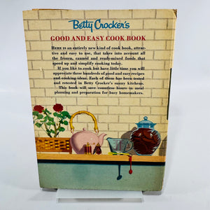 Betty Crocker's Good and Easy Cook Book 1954 First Edition Third Printing Spiral Hardcover