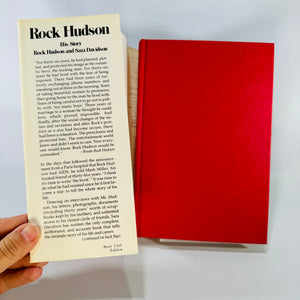 Rock Hudson: His Story — Rock Hudson & Sara Davidson (1986) Hardcover w/ Dust Jacket | Book Club Edition