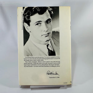 Rock Hudson: His Story — Rock Hudson & Sara Davidson (1986) Hardcover w/ Dust Jacket | Book Club Edition