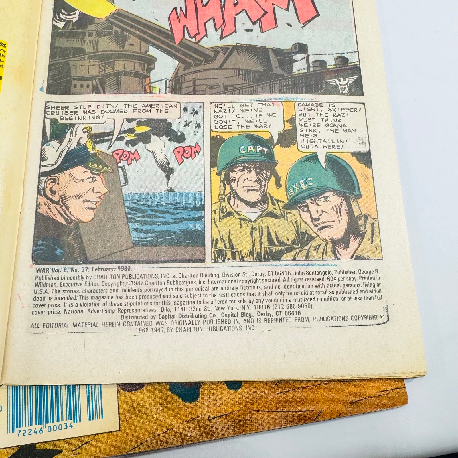 War #24 #37 #38 Charlton Comics 1980 to 1983 Bronze Age Comic Book Lot of 3