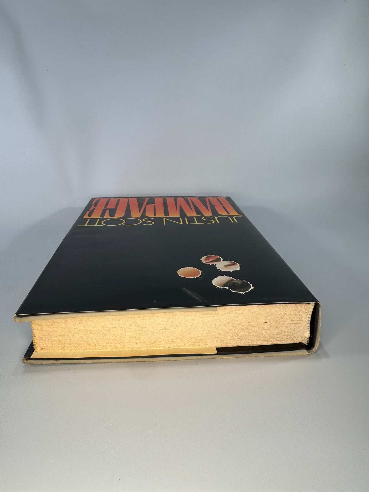 Rampage — Justin Scott (1985) Hardcover w/ Dust Jacket | Simon & Schuster | Book Club Edition