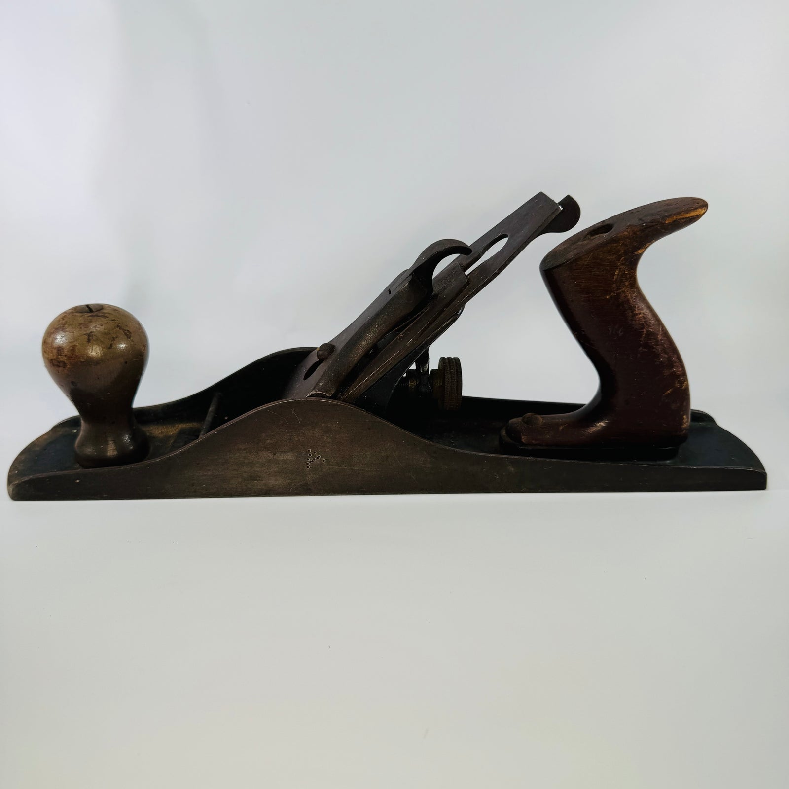 Vintage Winchester No. 3010 Jack Plane | Iron Body Wood Handles | Red Winchester Lever Cap | Antique Woodworking Hand Plane