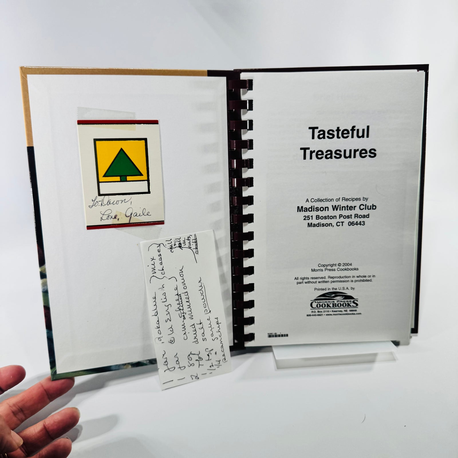 Tasteful Treasures Madison Winter Club 2004 Morris Press Community Cookbook