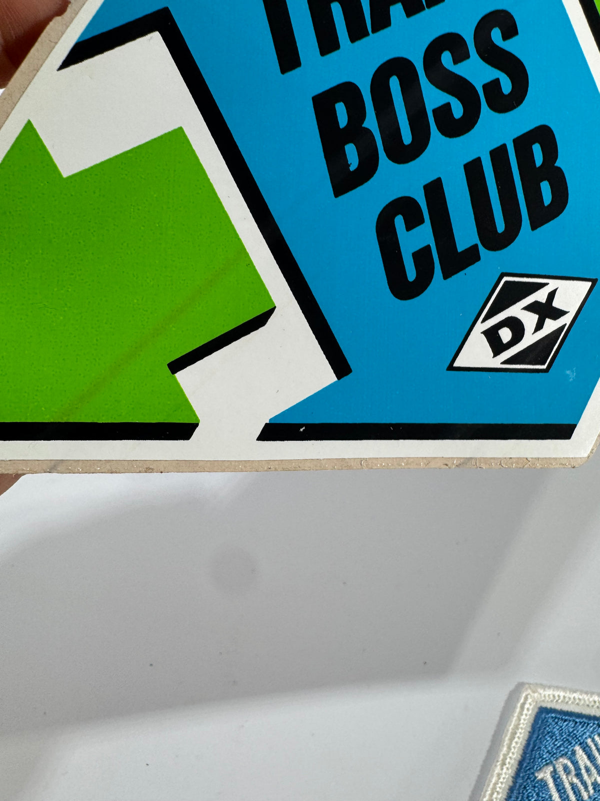 Vintage DX Oil & Gas Trail Boss Club Patch + Sticker Set | Camping Club Mail-In Premium | Retro Outdoor Ephemera